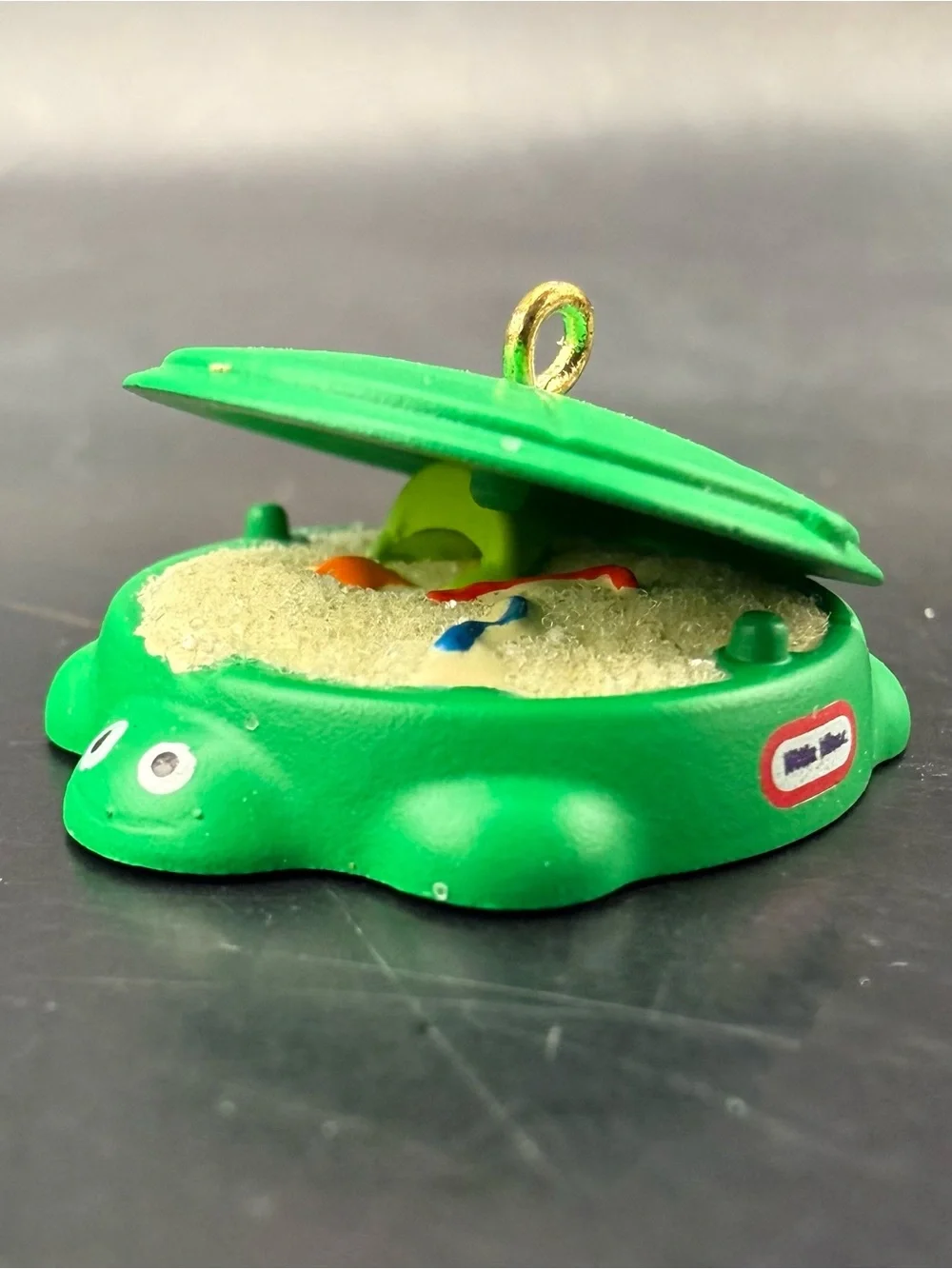 New Hallmark Keepsake 2016 Little Tikes Turtle Sandbox Mini Christmas Ornament
